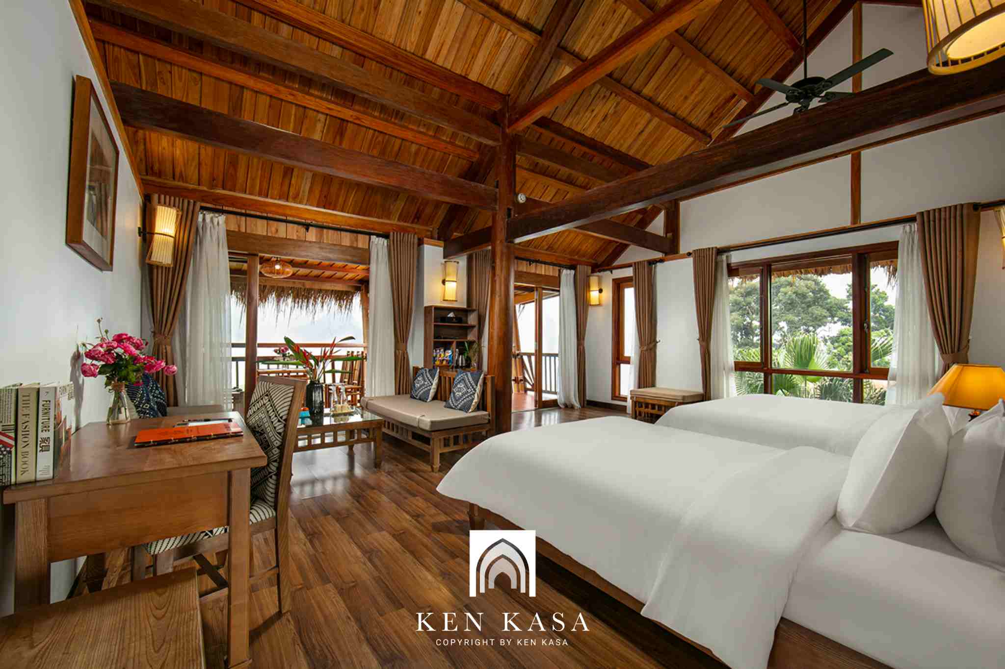 Ph&ograve;ng standard twin trong kh&aacute;ch sạn 